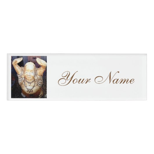 Happy Buddha Namenschild (Vorderseite)