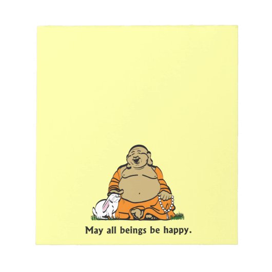 HAPPY BUDDHA NOTIZBLOCK (Vorderseite)