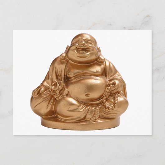 Happy Buddha Postkarte (Vorderseite)