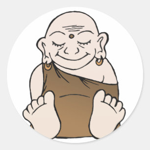 Happy Buddha Stickers