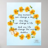 Happy Buddha Zitat Poster (Vorne)