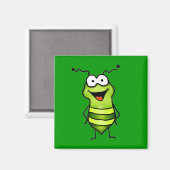 Happy Bug Magnet (Vorderseite/Rückseite)