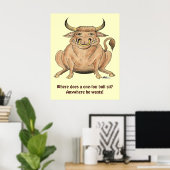 Happy Bull Poster (Heimbüro)