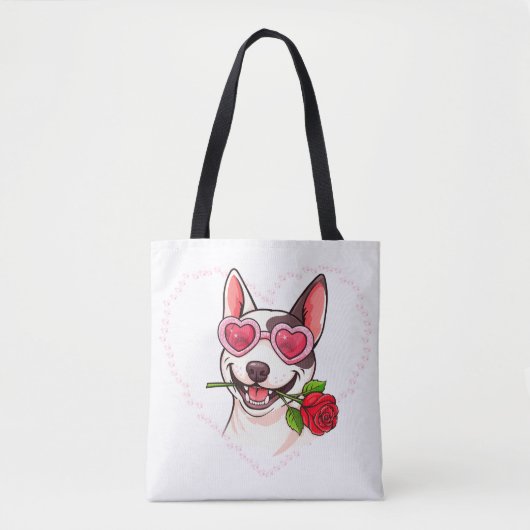 Happy bull terrier tasche (Vorderseite)