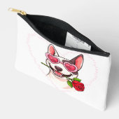 Happy bull terrier zubehörtasche (Offen)