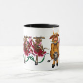 Happy Bulle and Kuh Showgirls Tasse (Zentrum)