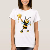 Happy Bumble Bee mit einem Scoop of Honey T-Shirt (Vorderseite)