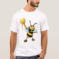 Happy Bumble Bee mit einem Scoop of Honey