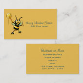 Happy Bumble Bee mit einem Scoop of Honey Visitenkarte (Vorne/Hinten)
