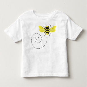 Happy Bumblebee Flying Boys & Girls Kleinkind T-shirt