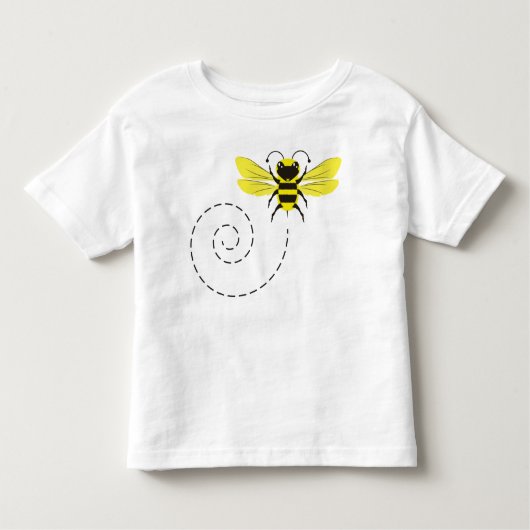 Happy Bumblebee Flying Boys & Girls Kleinkind T-shirt (Vorderseite)