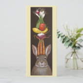 Happy Bun Flachkarte Karte (Stehend Vorderseite)