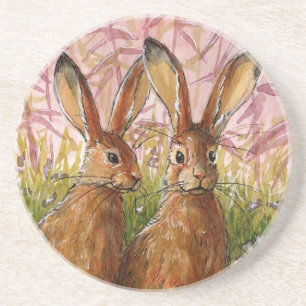 Happy Bunnies design by Schukina A072 Getränkeuntersetzer