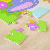 Happy Bunny Blume Schmetterlinge Puzzle (Seite)