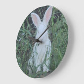 Happy Bunny Große Wanduhr (Winkel)