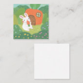 Happy Bunny mit Carrot in Forest Mitteilungskarte (Vorne/Hinten)