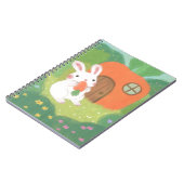 Happy Bunny mit Carrot in Forest Notizblock (Linke Seite)