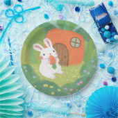 Happy Bunny mit Carrot in Forest Pappteller (Party)