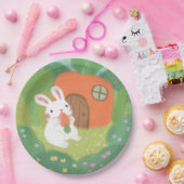 Happy Bunny mit Carrot in Forest Pappteller (Party)