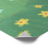 Happy Bunny mit Carrot in Forest Poster (Ecke)