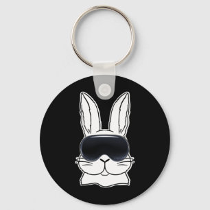 Happy Bunny mit Vr Gles Metaver Ostertag Vater Ga Schlüsselanhänger