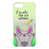 Happy Bunny Niedlich Carrot Positive Motivation Case-Mate iPhone Hülle (Rückseite)