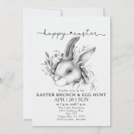 Happy Bunny Oaster Brunch & Egg Hunt Einladung