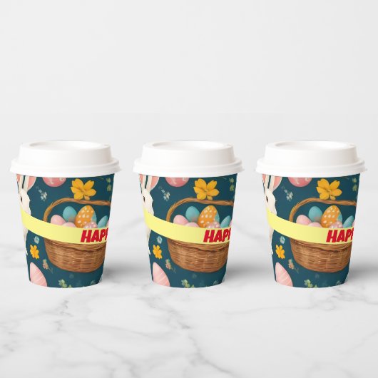 Happy Bunny Oaster Moderne Sammlung Pappbecher (Multi)