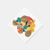 Happy Bunny, Ostereier, Niedlich Serviette (Ecke)