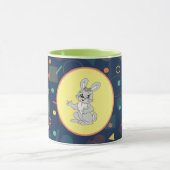 Happy Bunny Pastel Mug - Cute Rabbit Ceramic Tasse (Zentrum)
