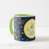Happy Bunny Pastel Mug - Cute Rabbit Ceramic Tasse (Vorderseite Links)