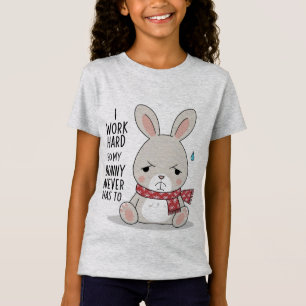 Happy Bunny T - Shirt - Niedlicher Minimalistische