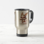 Happy Bunny Travel/Pendler Tasse, 15 oz Reisebecher (VorderseiteRechts)