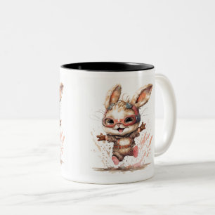 Happy Bunny Two-Tone Tasse, 11 oz Zweifarbige Tasse