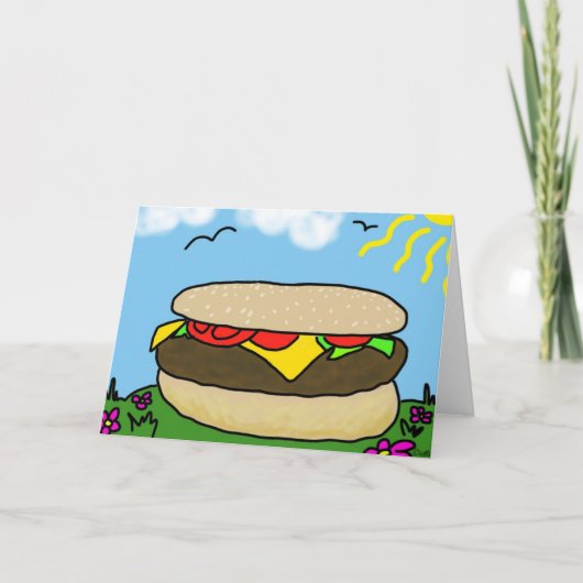 Happy Burger Day Card Karte (Vorderseite)