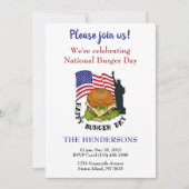Happy Burger Day - individuelle Einladung (Vorderseite)