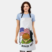 Happy Burger Day Schürze (Getragen)