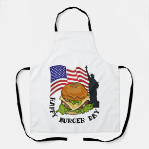Happy Burger Day Schürze