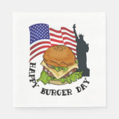 Happy Burger Day Serviette (Vorderseite)