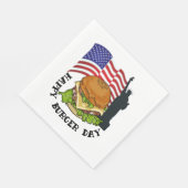 Happy Burger Day Serviette (Ecke)