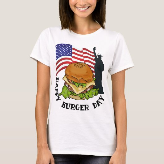 Happy Burger Day T-Shirt (Vorderseite)