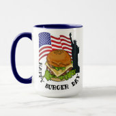 Happy Burger Day Tasse (Links)