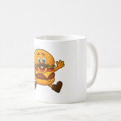 Happy Burger Freund von MiniSnackWorld Kaffeetasse (VorderseiteRechts)
