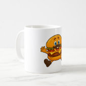 Happy Burger Freund von MiniSnackWorld Kaffeetasse (Vorderseite Links)