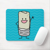 Happy Burrito Wave Hallo Mousepad (Mit Mouse)