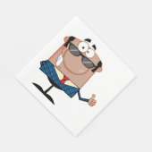 Happy Business man Serviette (Ecke)