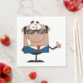 Happy Business man Serviette