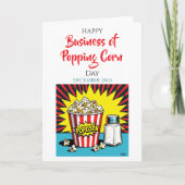 Happy Business of Popping Corn Day! Dec 2nd Karte (Vorderseite)