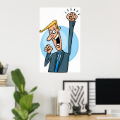 Happy Businessman Poster (Heimbüro)