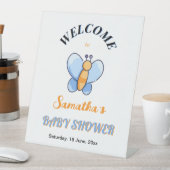 Happy Butterfly BabyShower Pedestal Schild (In Situ)